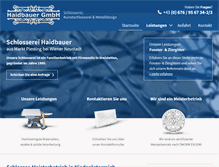 Tablet Screenshot of haidbauer.at
